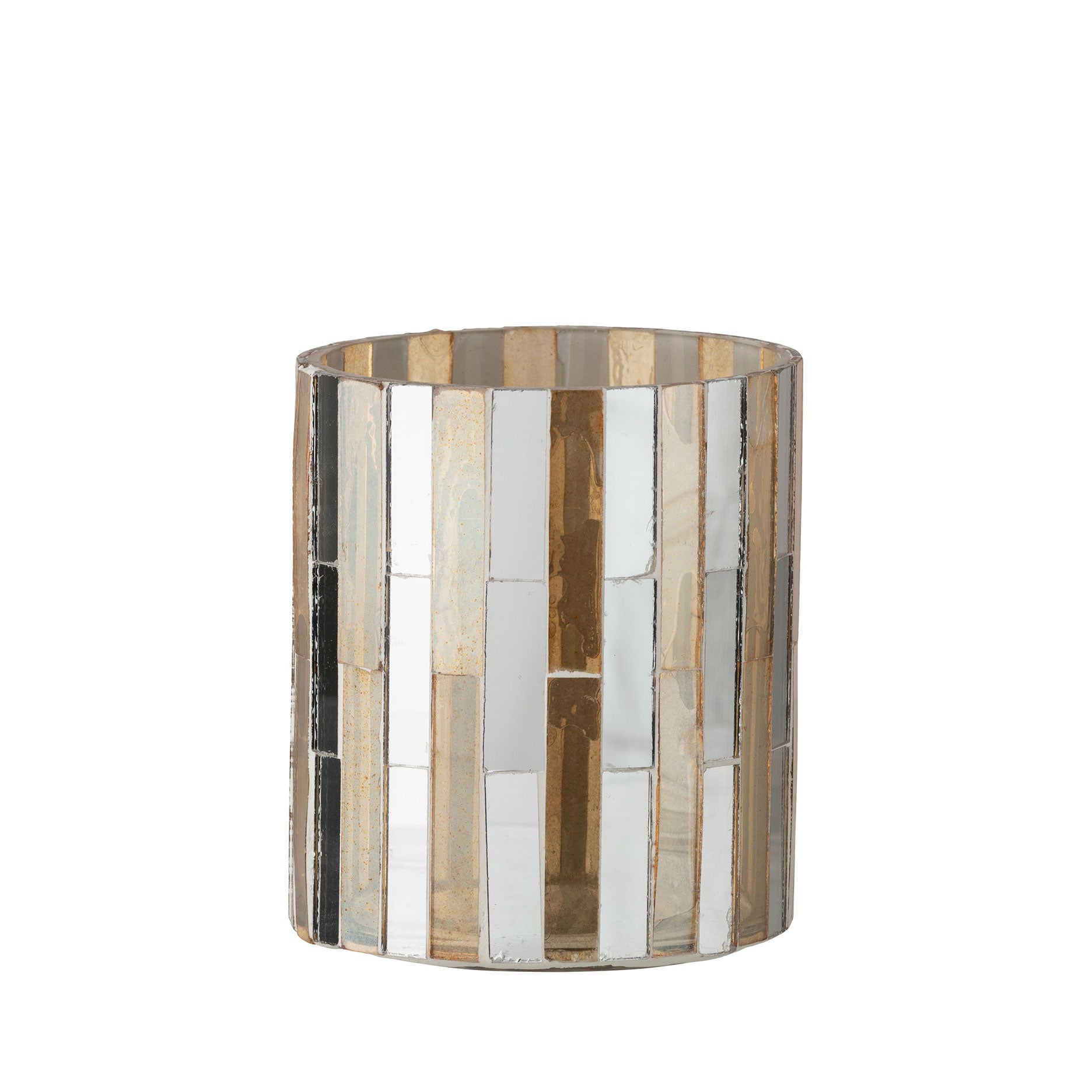 Mosaik fyrfadsstage H10 cm.